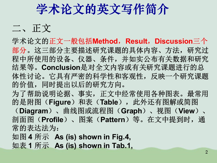 学术论文的英文写作简介课件.ppt_第2页