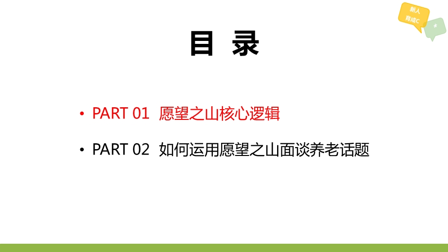 新人育成愿望之山核心逻辑面谈养老话题课件.pptx_第3页