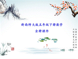 新西师大版五年级下册数学全册ppt课件.ppt