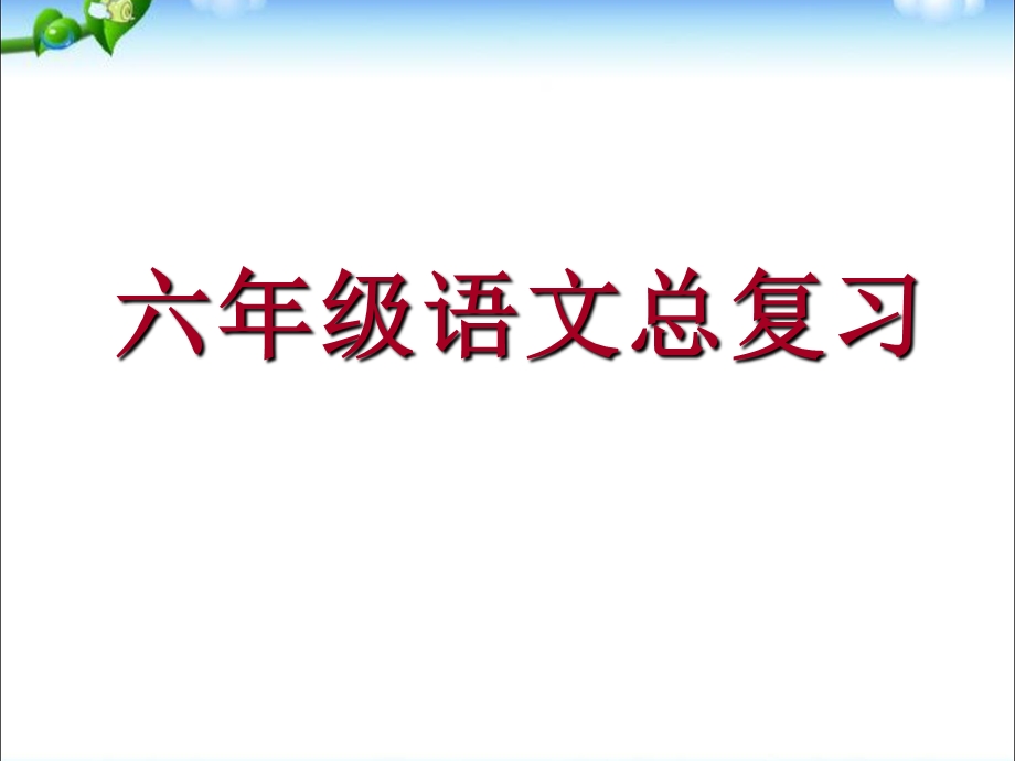 小升初语文知识点专项复习《总复习》ppt课件.ppt_第1页