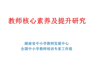 教师核心素养及提升研究课件.pptx