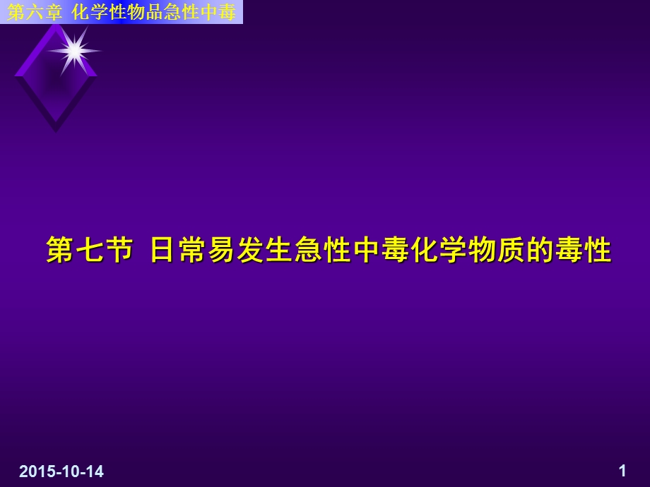 日常易发生急性中毒化学物质的毒性全解课件.ppt_第1页