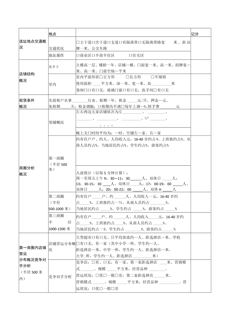 92.选址评估表.docx_第1页