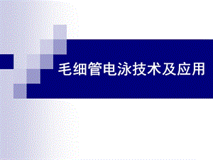 毛细管电泳技术及应用全解课件.ppt