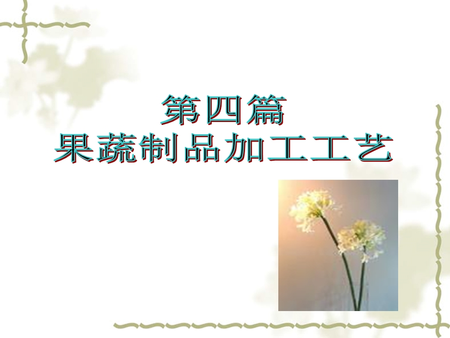 果蔬制品加工工艺课件.ppt_第1页