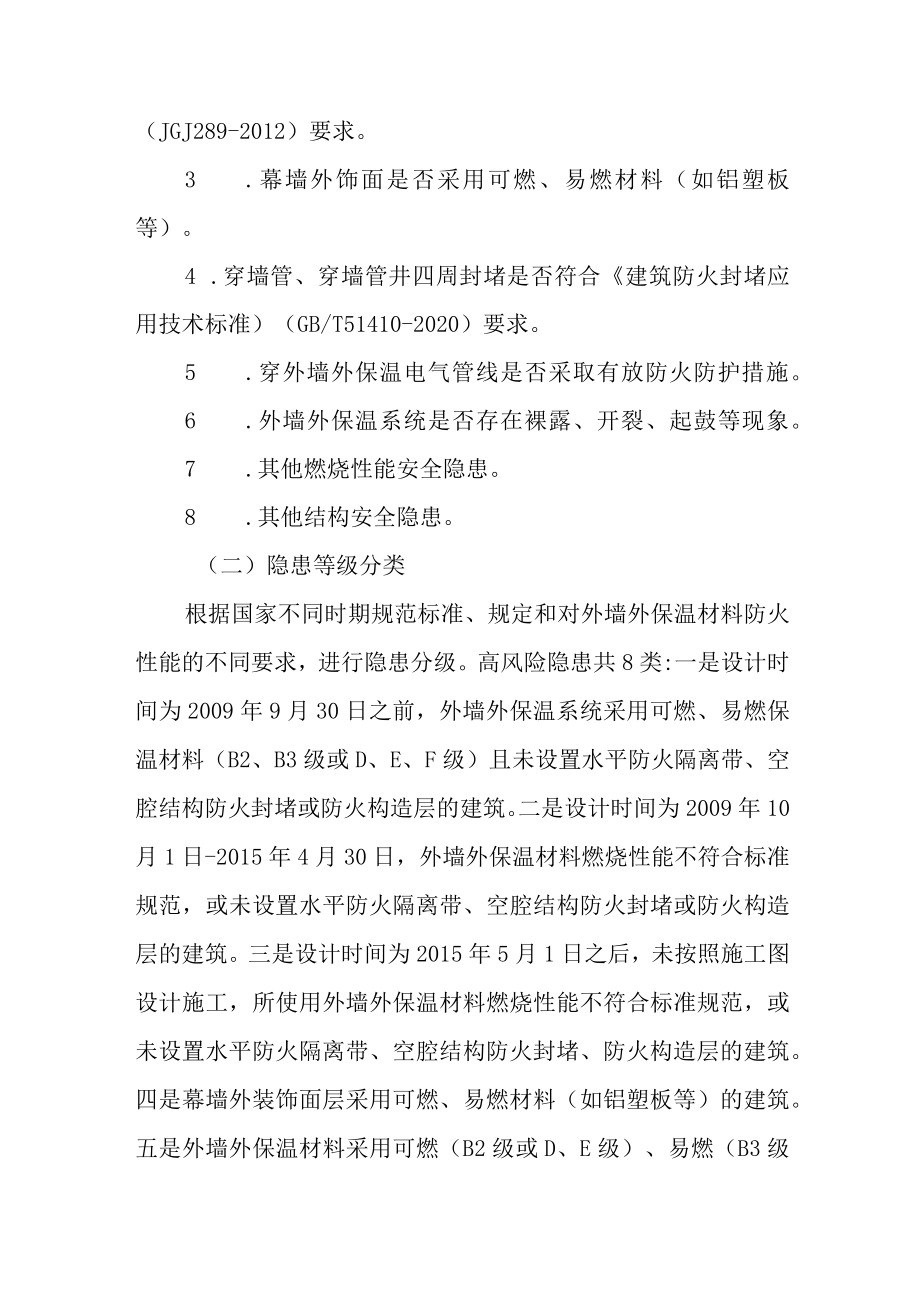 关于2023年建筑物外墙外保温材料阻燃防范措施排查治理工作丰润实施方案.docx_第2页