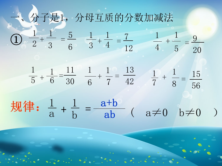 小学奥数举一反三分数的加减法巧算ppt课件.ppt_第1页