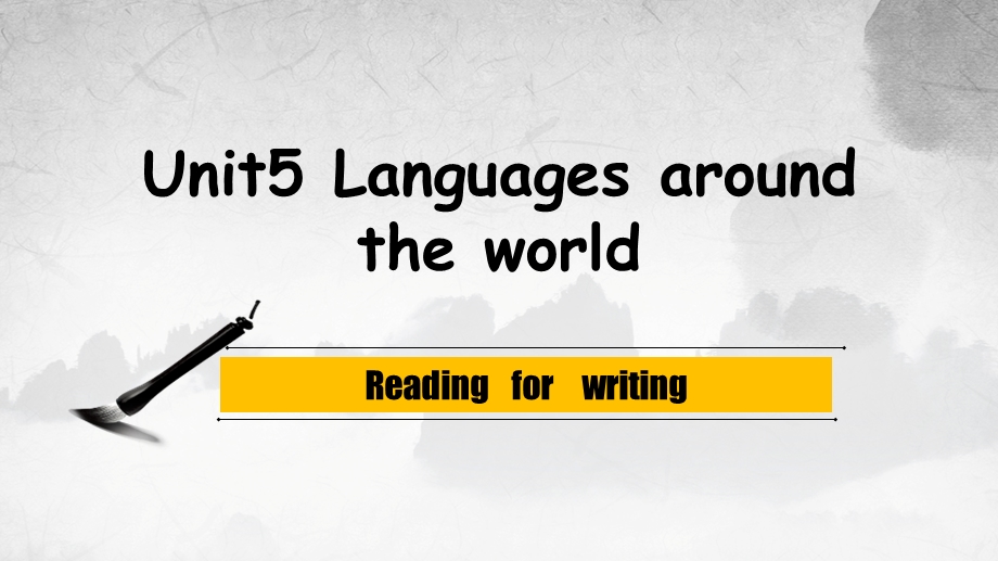 新人教版必修1 Unit5 Languages around the worldppt课件.pptx_第1页