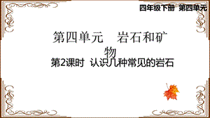 教科版四年级科学下册---认识几种常见的岩石ppt课件.ppt