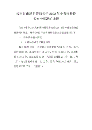 云南省2022年全省特种设备安全状况.docx