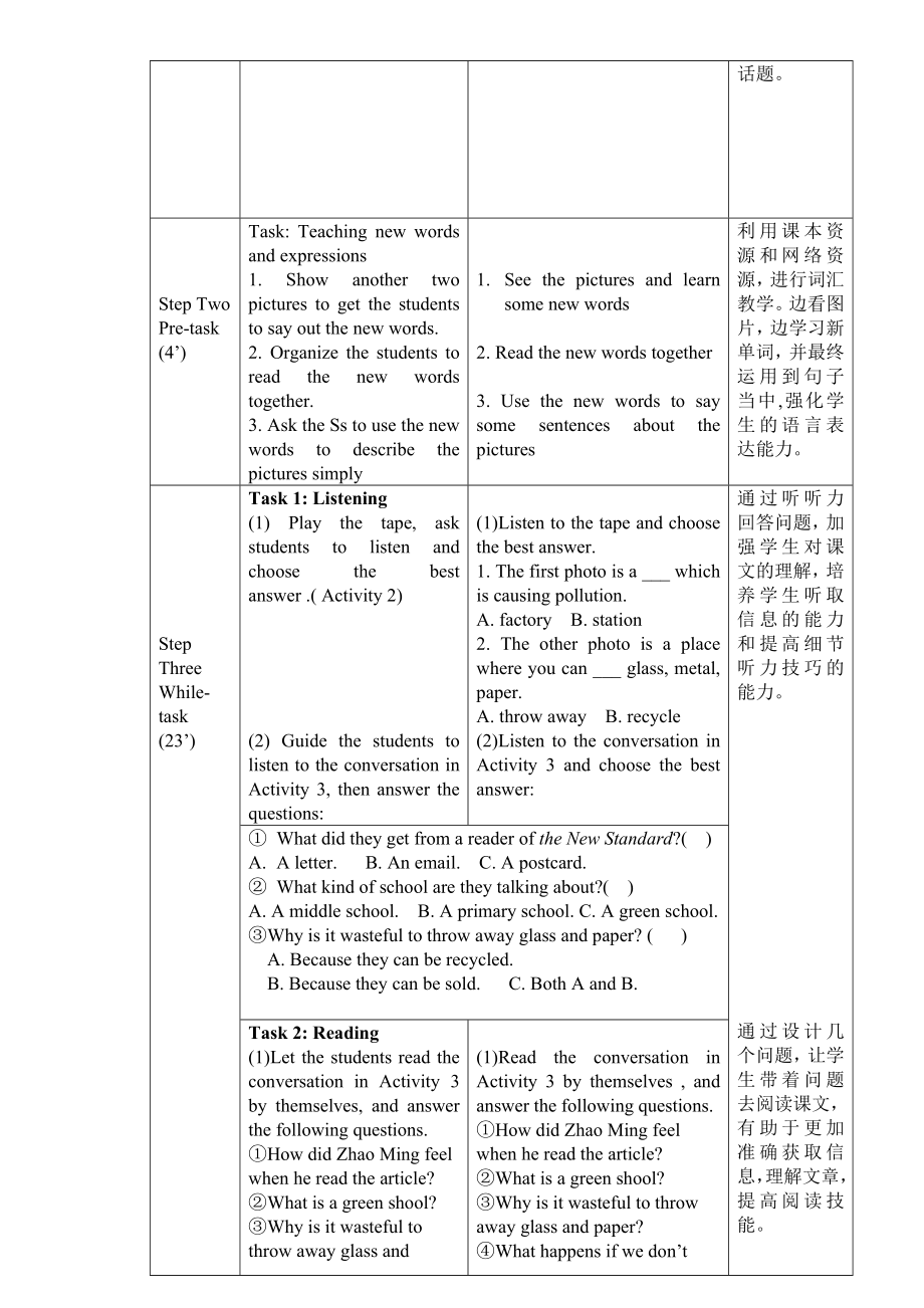 外研版初中英语九级上册教案：Module 6Unit1.doc_第2页