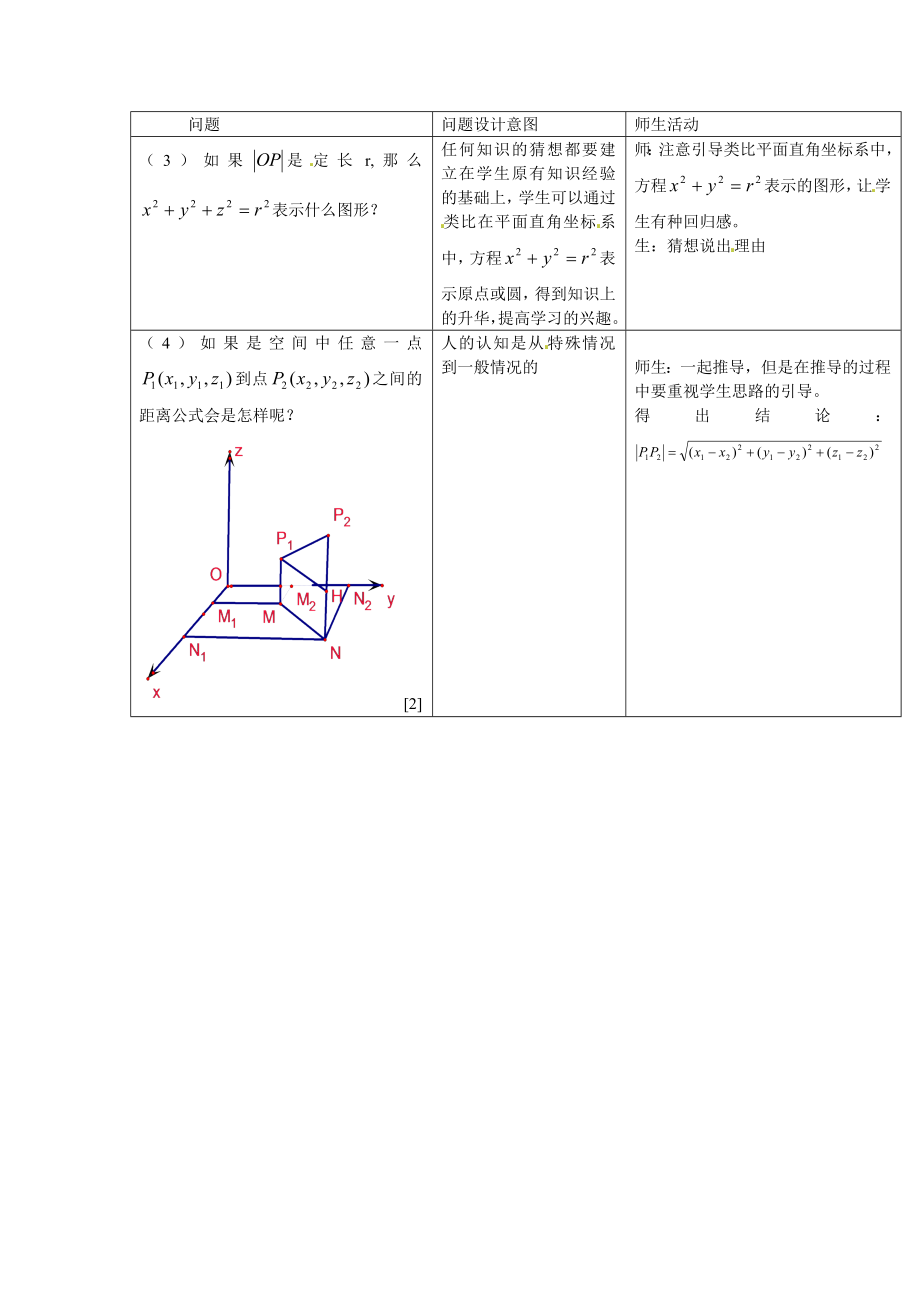 4.3.2空间两点间的距离公式教案.doc_第2页