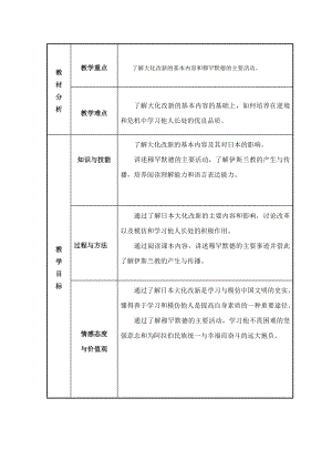 北师大版八级下册历史教案：“日出之国”与“新月之乡”.doc