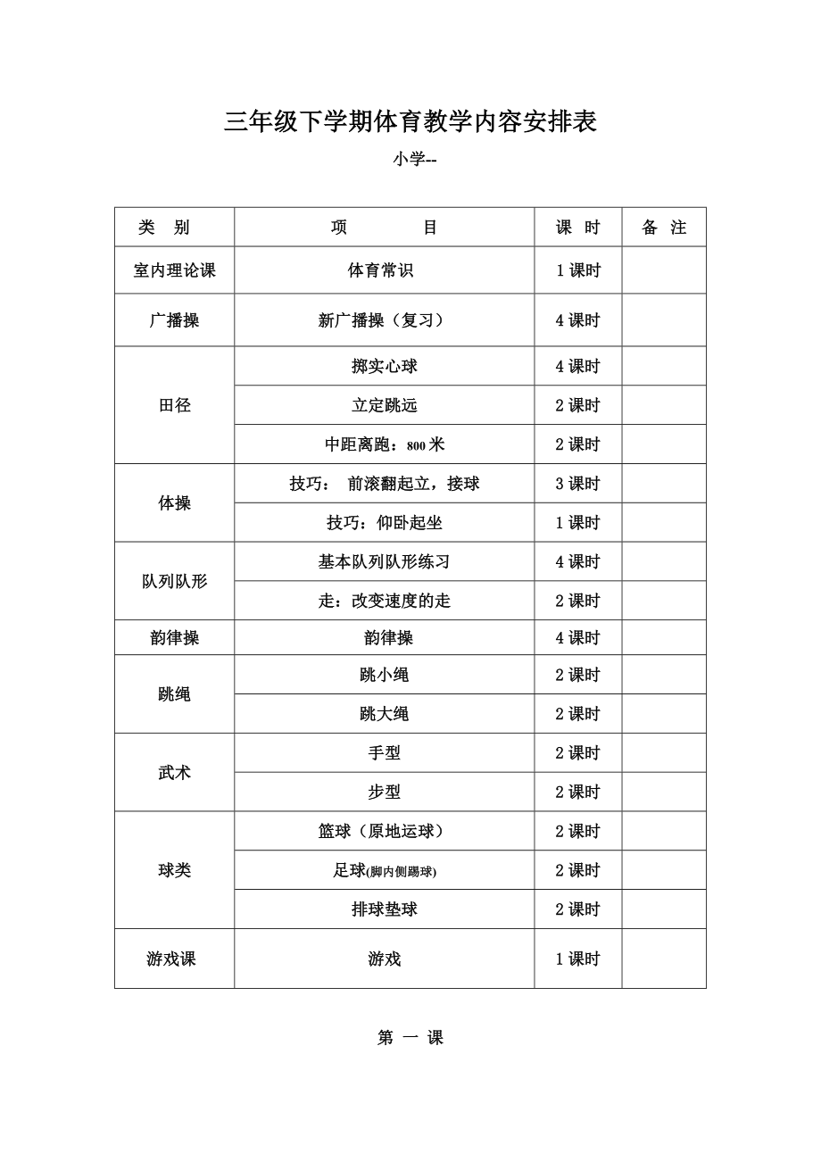 小学三级下册体育教案.doc_第1页