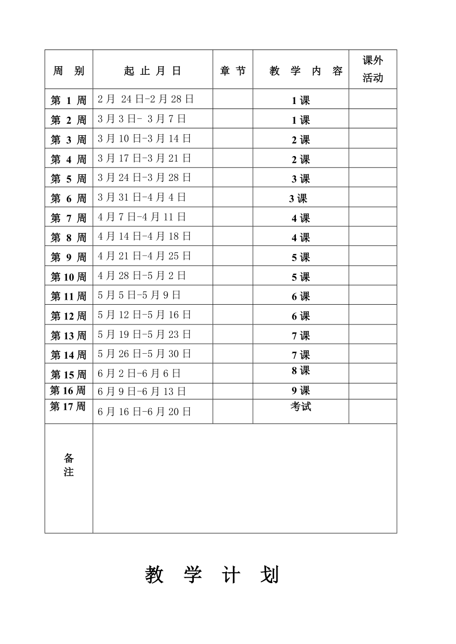 人音版小学四级下册音乐教案　全册.doc_第2页