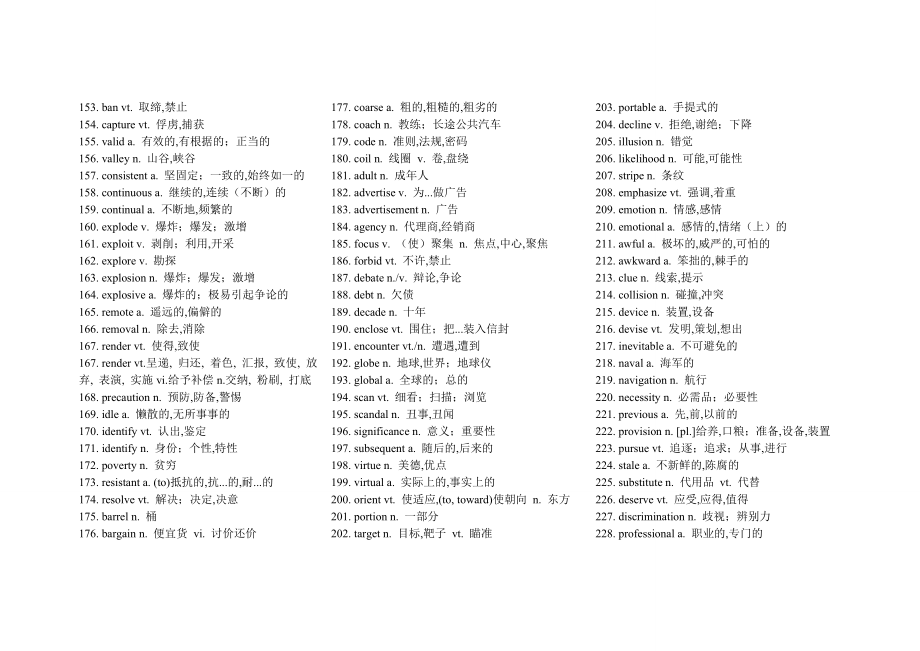 十高考英语高频词汇归纳.doc_第3页