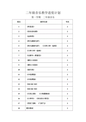 湘教版小学二级上册音乐教案 全册.doc