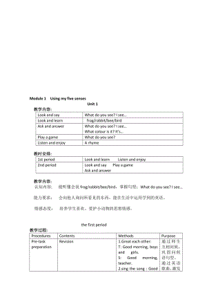 上海牛津版小学英语一级下(1B)教案[教学].doc