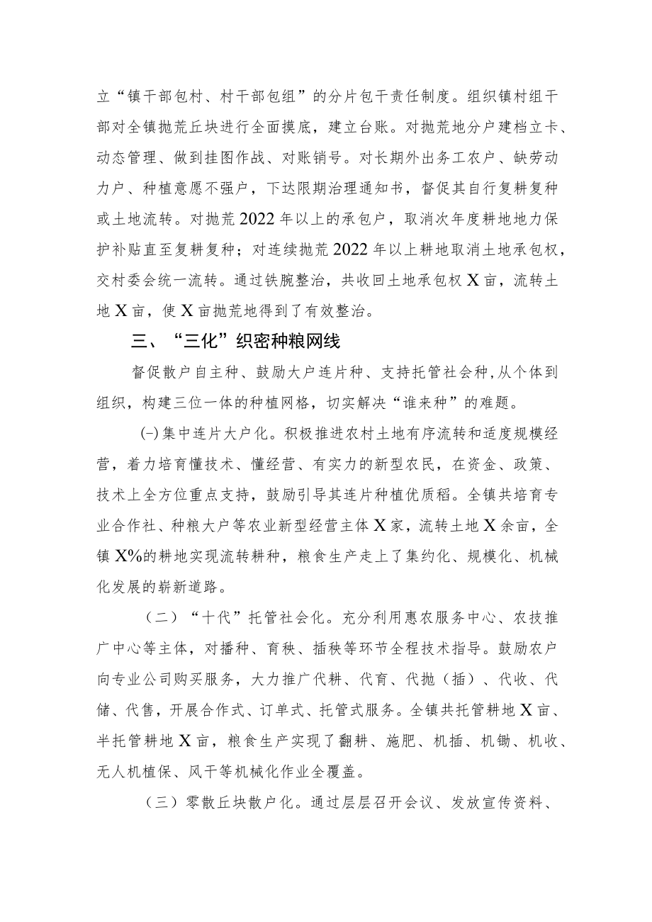 镇粮食生产经验汇报材料.docx_第3页