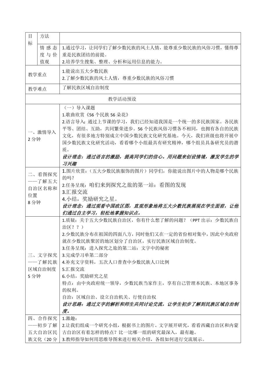 《五大少数民族自治区》上课教案.doc_第2页