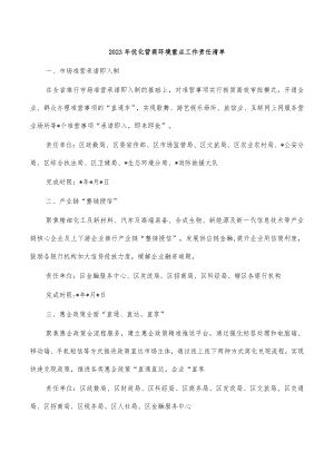 2023年优化营商环境重点工作责任清单.docx