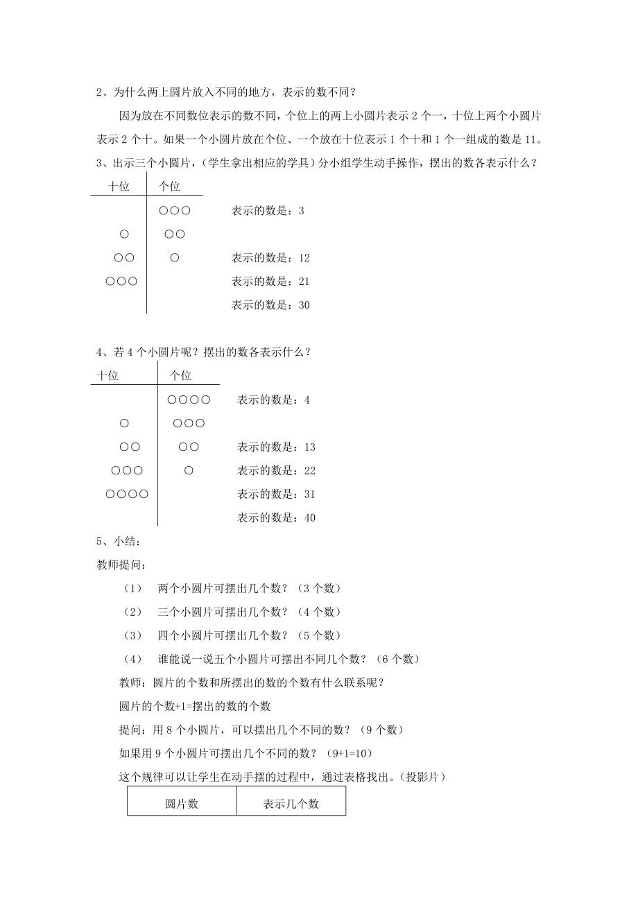 一级数学下册100以内数的认识摆一摆 想一想教案 人教新课标版.doc_第2页