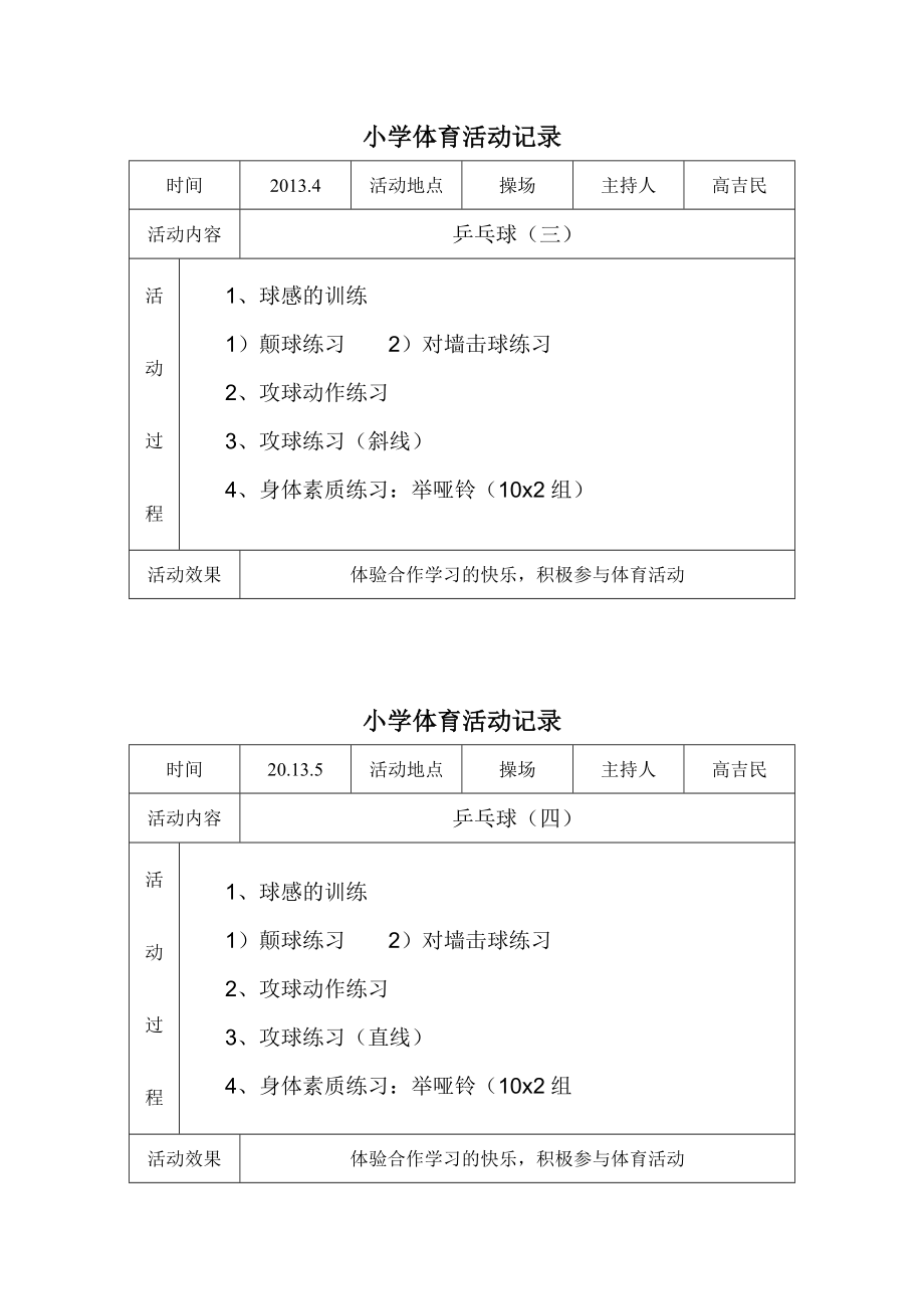 体育活动记录.doc_第2页