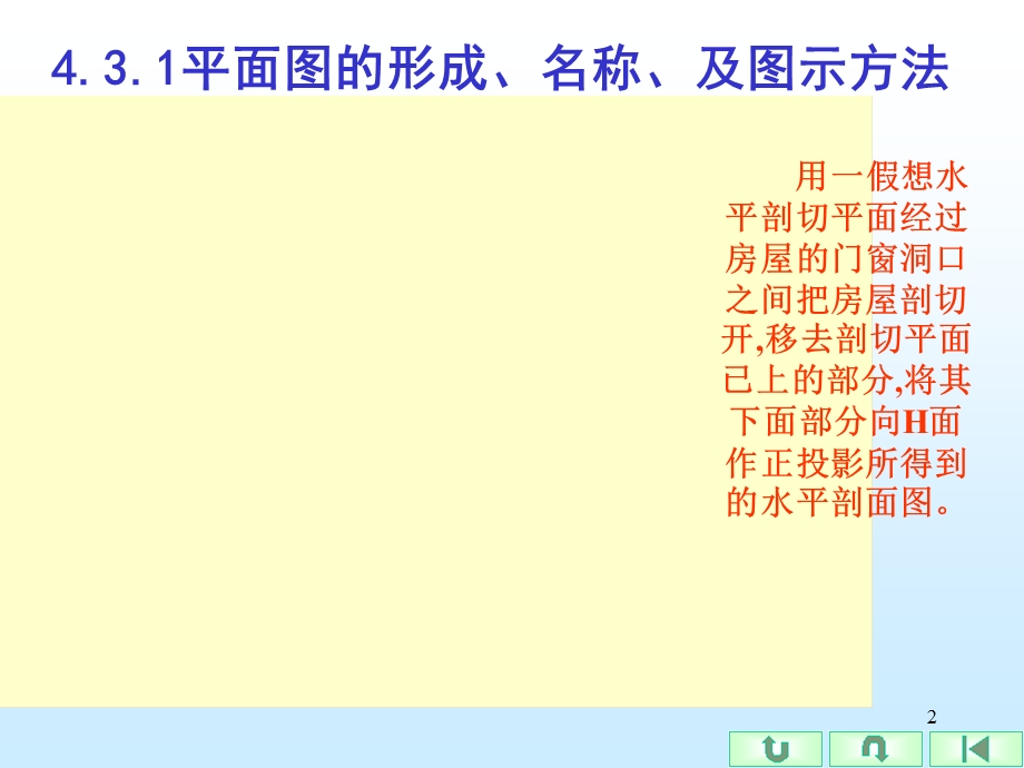 建筑平面图24.3.1平面图的形成、名称、及图示方法.ppt_第2页