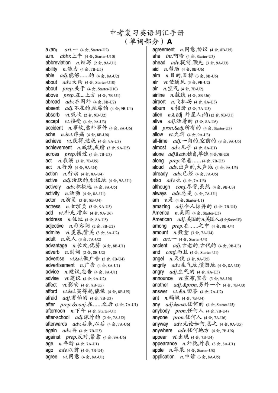 [指南]江苏中考温习英语词汇指南.doc_第2页