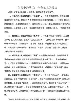 在2023年县委经济工作会议上的发言.docx