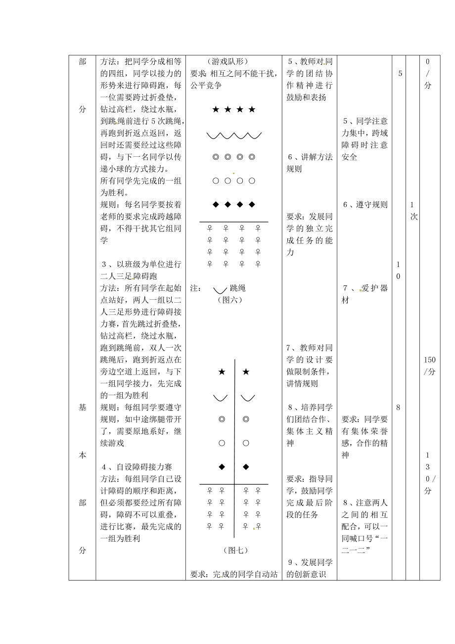 八级体育 第八周第2课时教案.doc_第3页