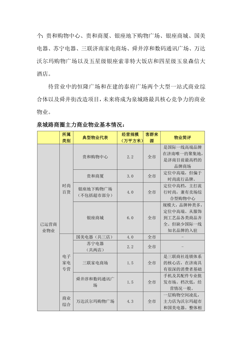 泉城路商圈调研汇总.doc_第3页