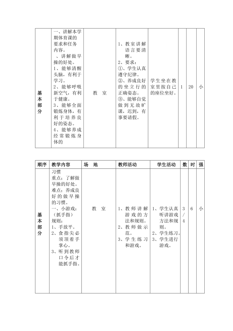 小学一级体育下册教案.doc_第2页