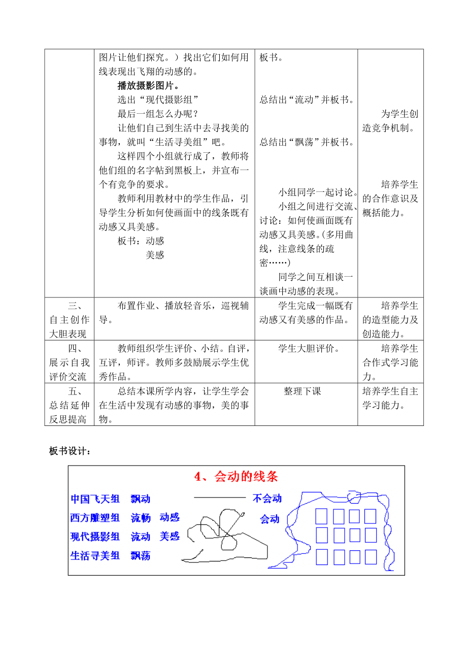 人美版小学美术三级下册《会动的线条》教案.doc_第3页