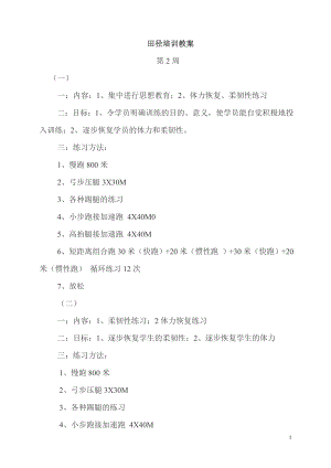 小学体育田径培训教案.doc