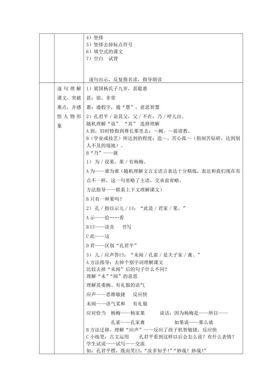 人教版小学语文教案五下《杨氏之子》.doc_第2页