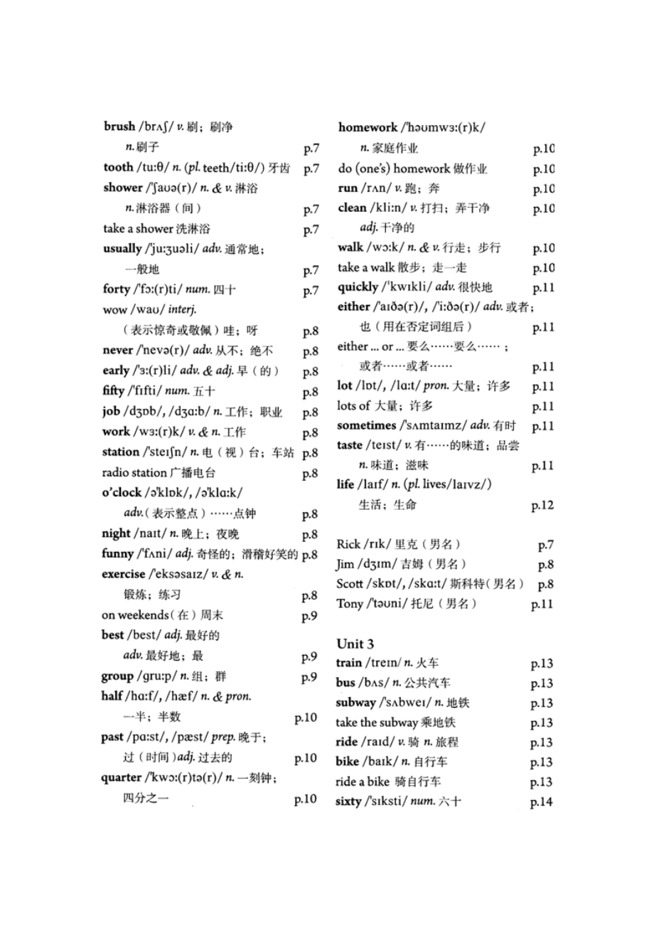 新人教版英语七级Go for it下册词汇表(扫描版).doc_第2页