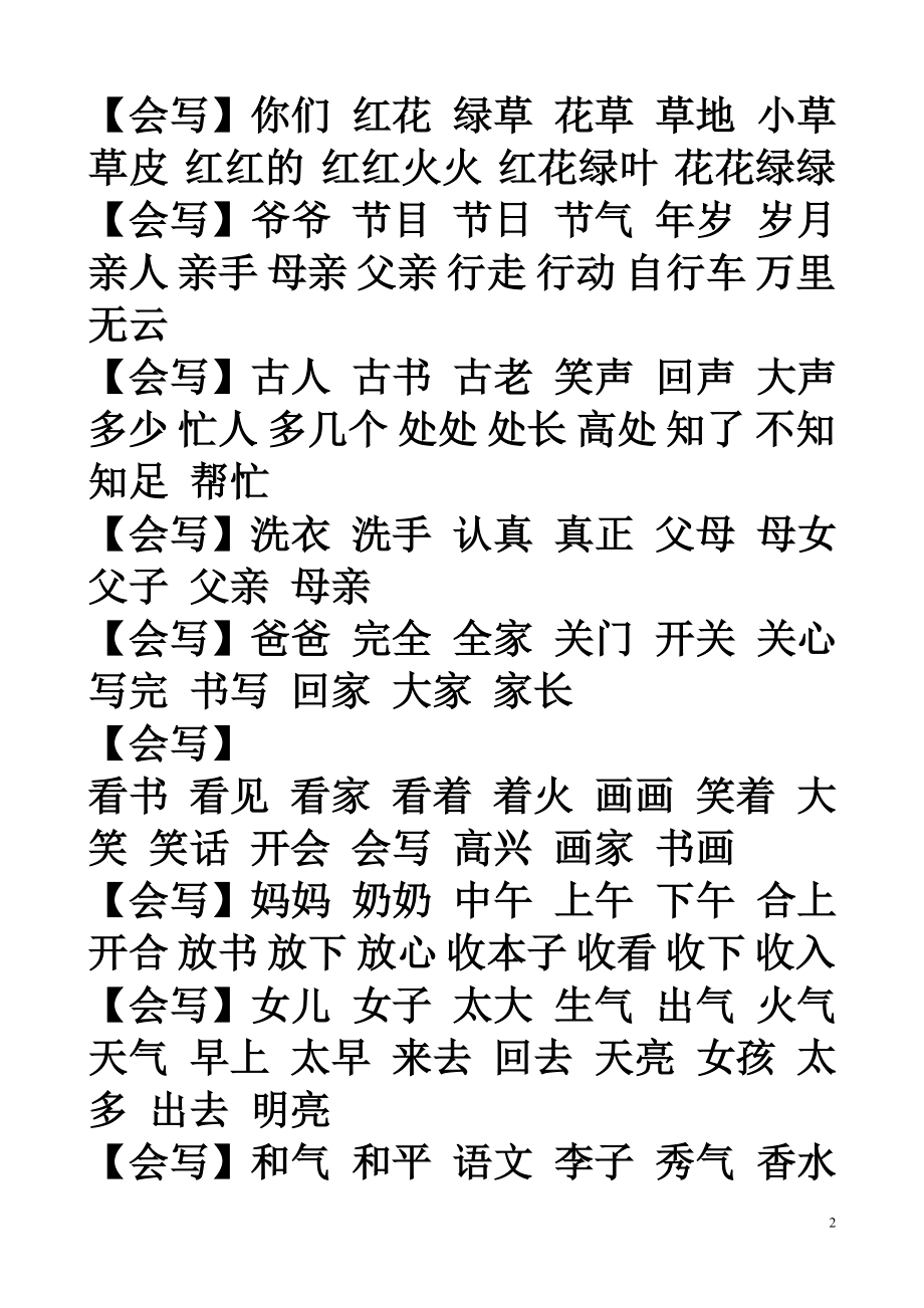 人教版小学语文16级词语盘点汇总.doc_第2页