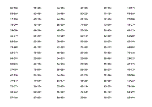 二级数学百以内加减法练习题 A4直接打印.doc