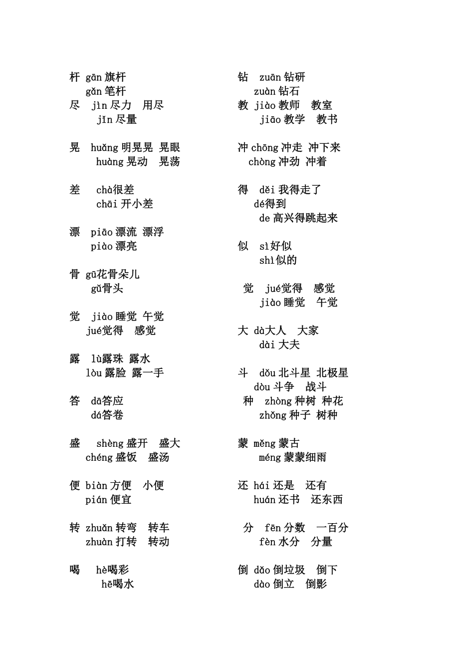 二级下册多音字.doc_第3页