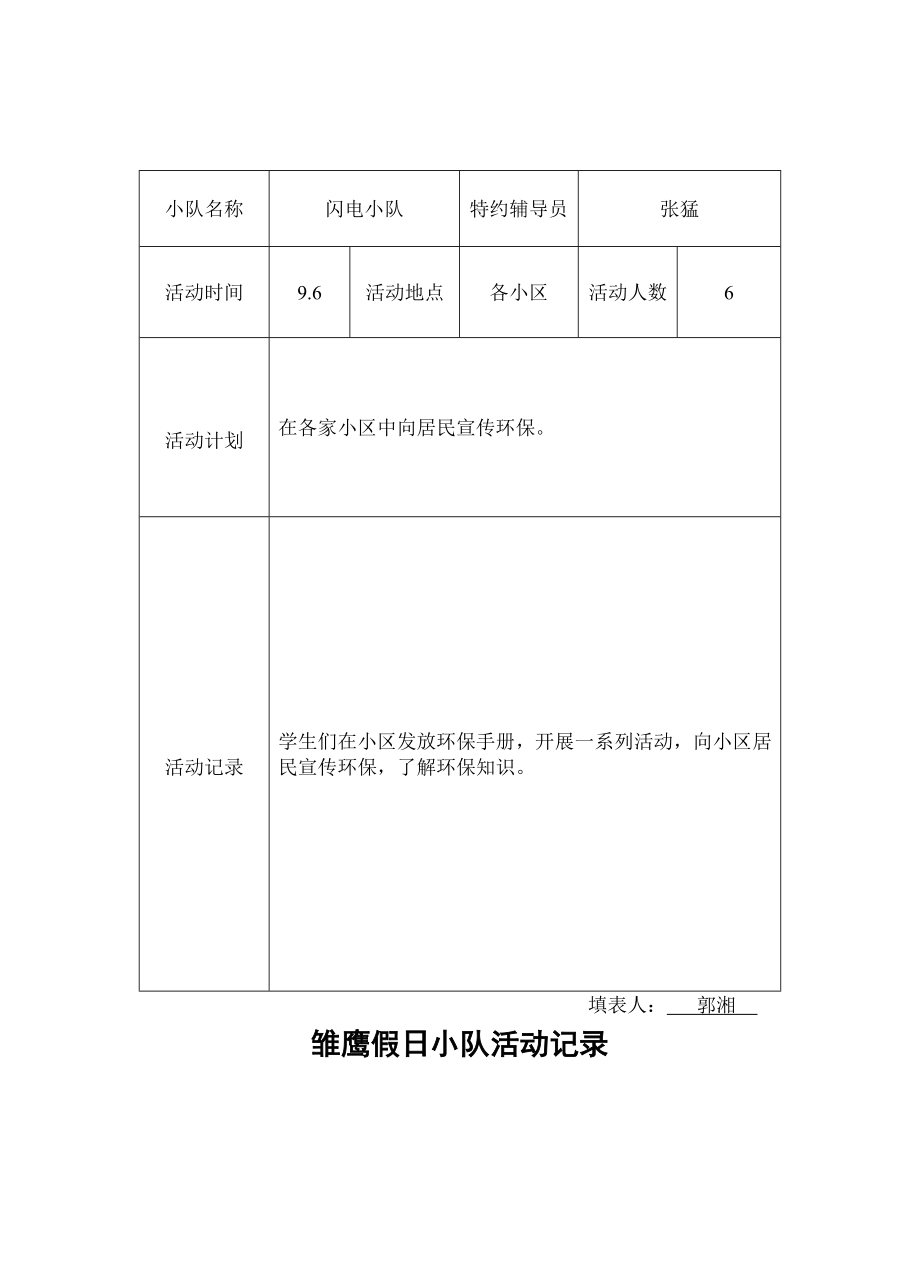 雏鹰假日小队活动记录(空).doc_第2页