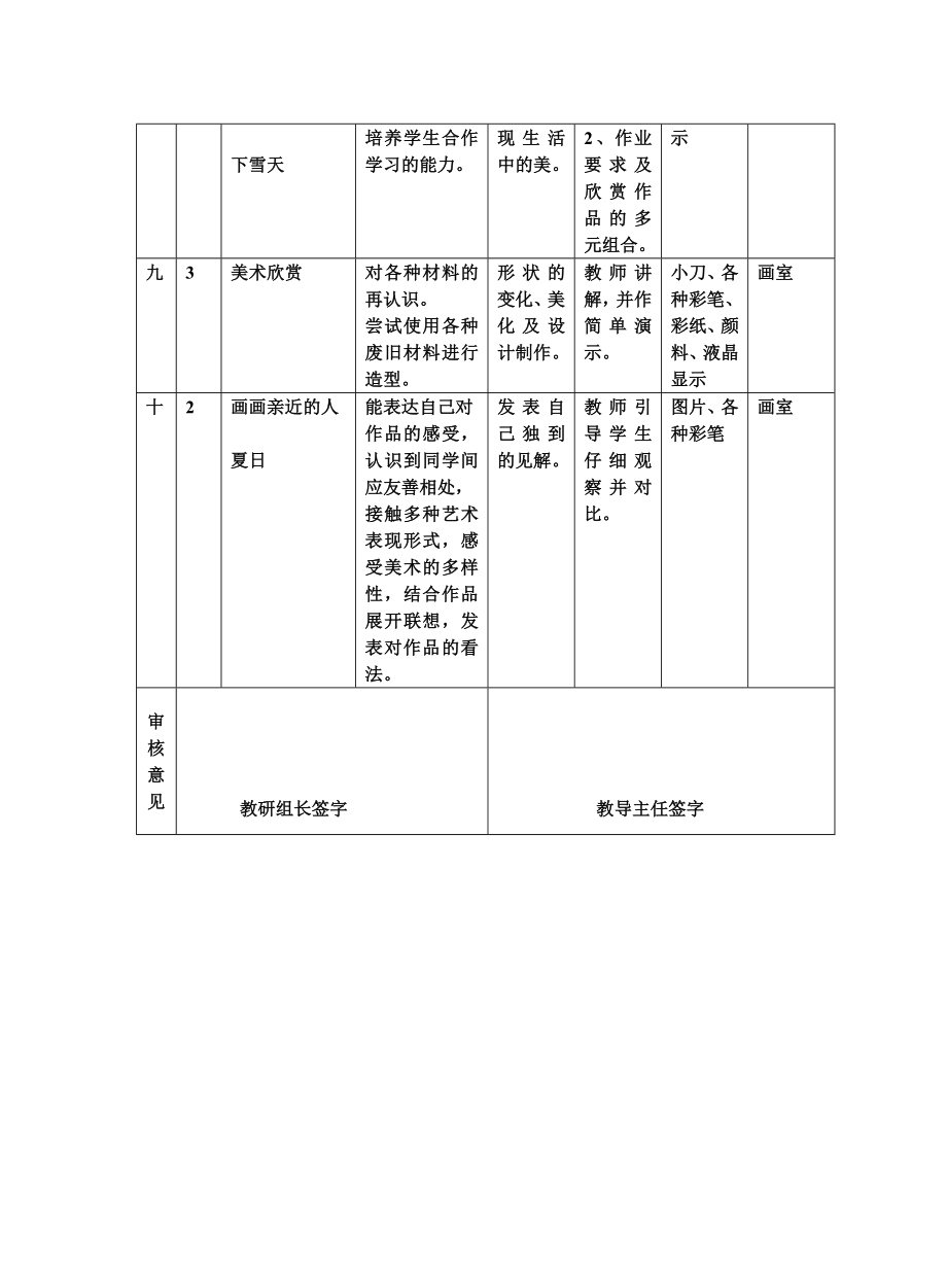 二级三册美术课程教学计划.doc_第3页