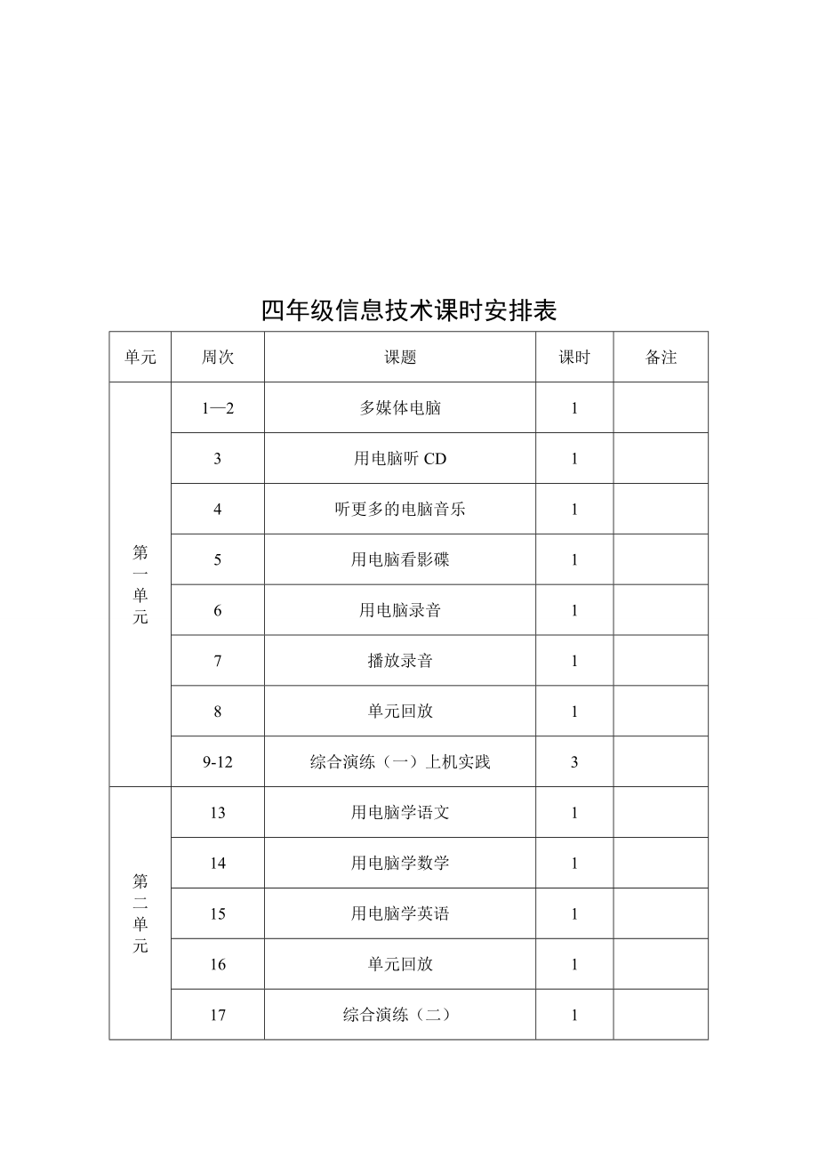 陕教版小学四级信息技术上册全册教案.doc_第2页