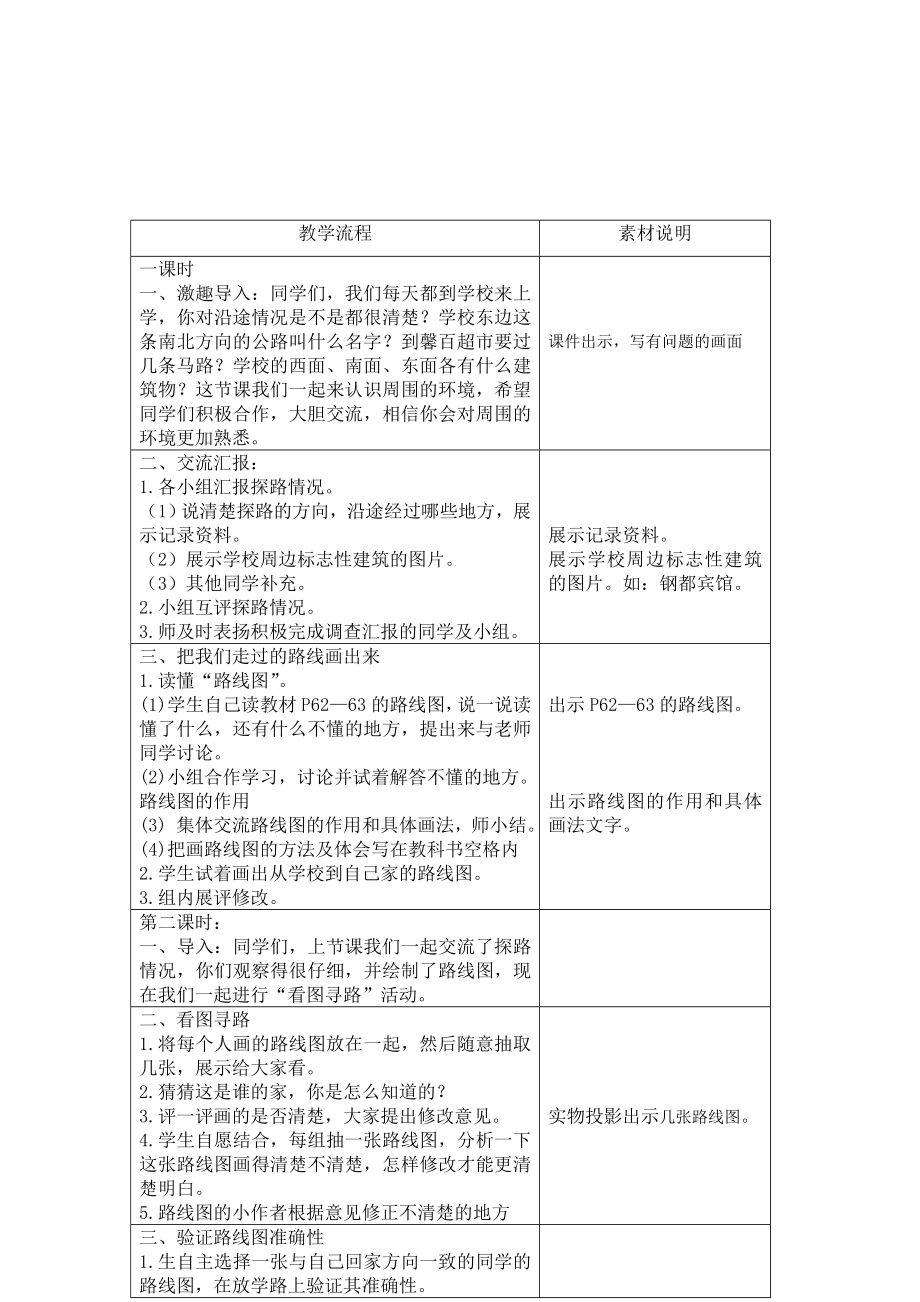 鲁教版小学品德与社会三级下册《校外探路》教学设计.doc_第3页