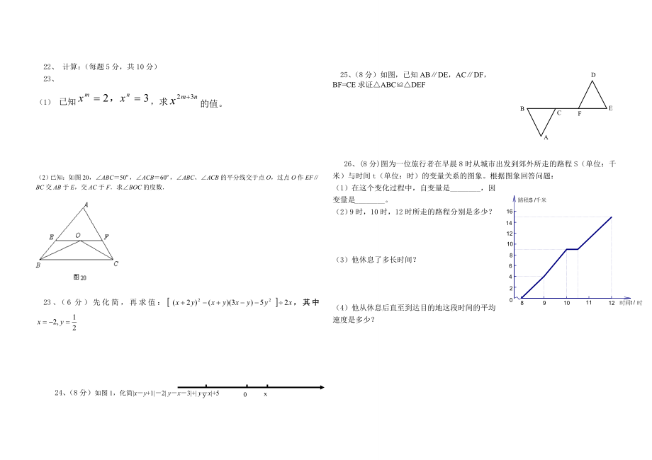 七级数学下期末测试题(提高型).doc_第2页