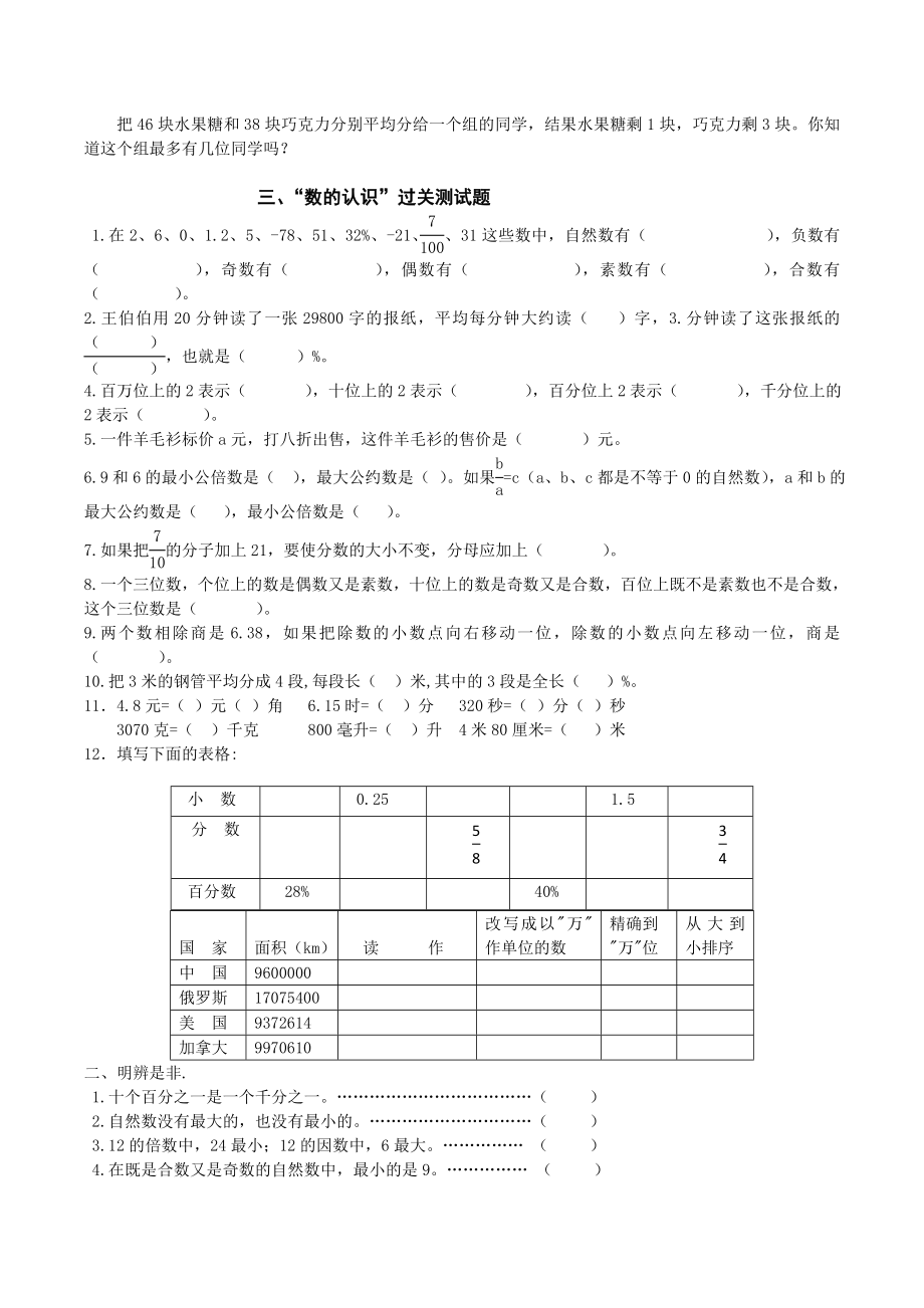 人教版小学六级下期数学总复习资料.doc_第3页