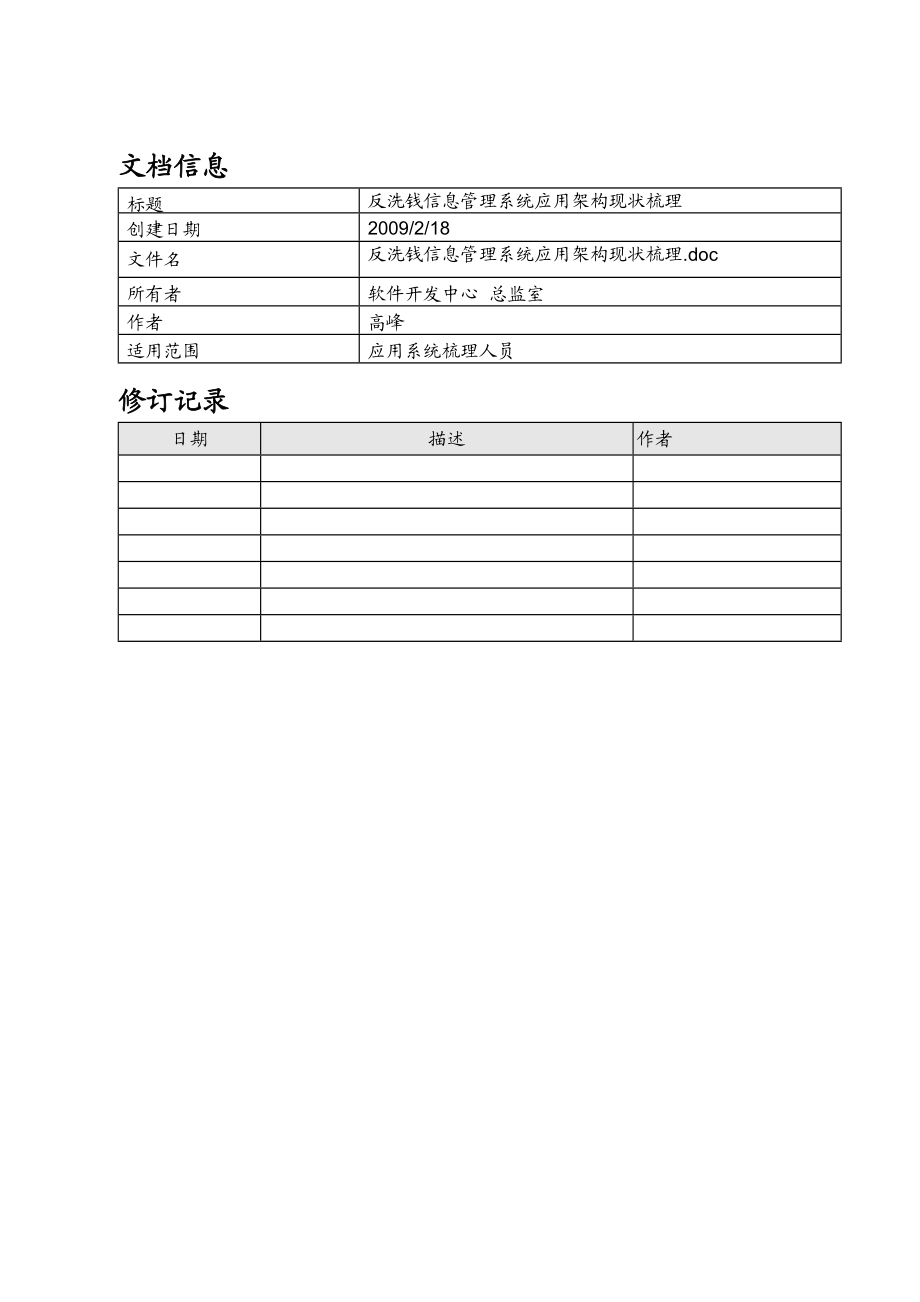 604反洗钱信息管理系统应用架构现状梳理v20.doc_第3页