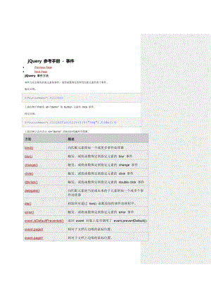 jQuery参考手册事件.doc