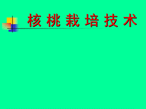 核桃栽培技术.ppt