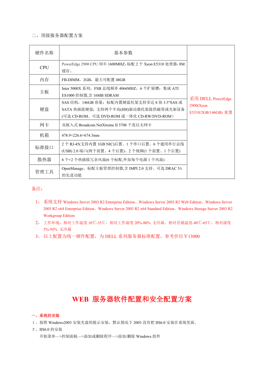 WEB 服务器硬件配置方案.doc_第2页